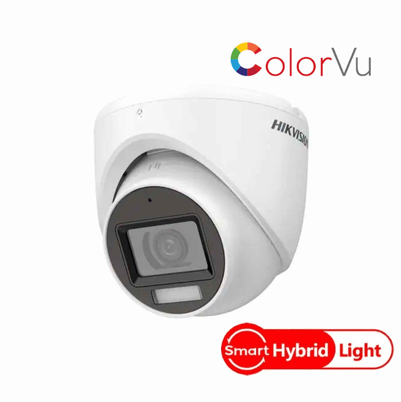 CAMARA HIKVISION TURRET 2MP COLORVU DUAL LIGHT FIJA CON AUDIO